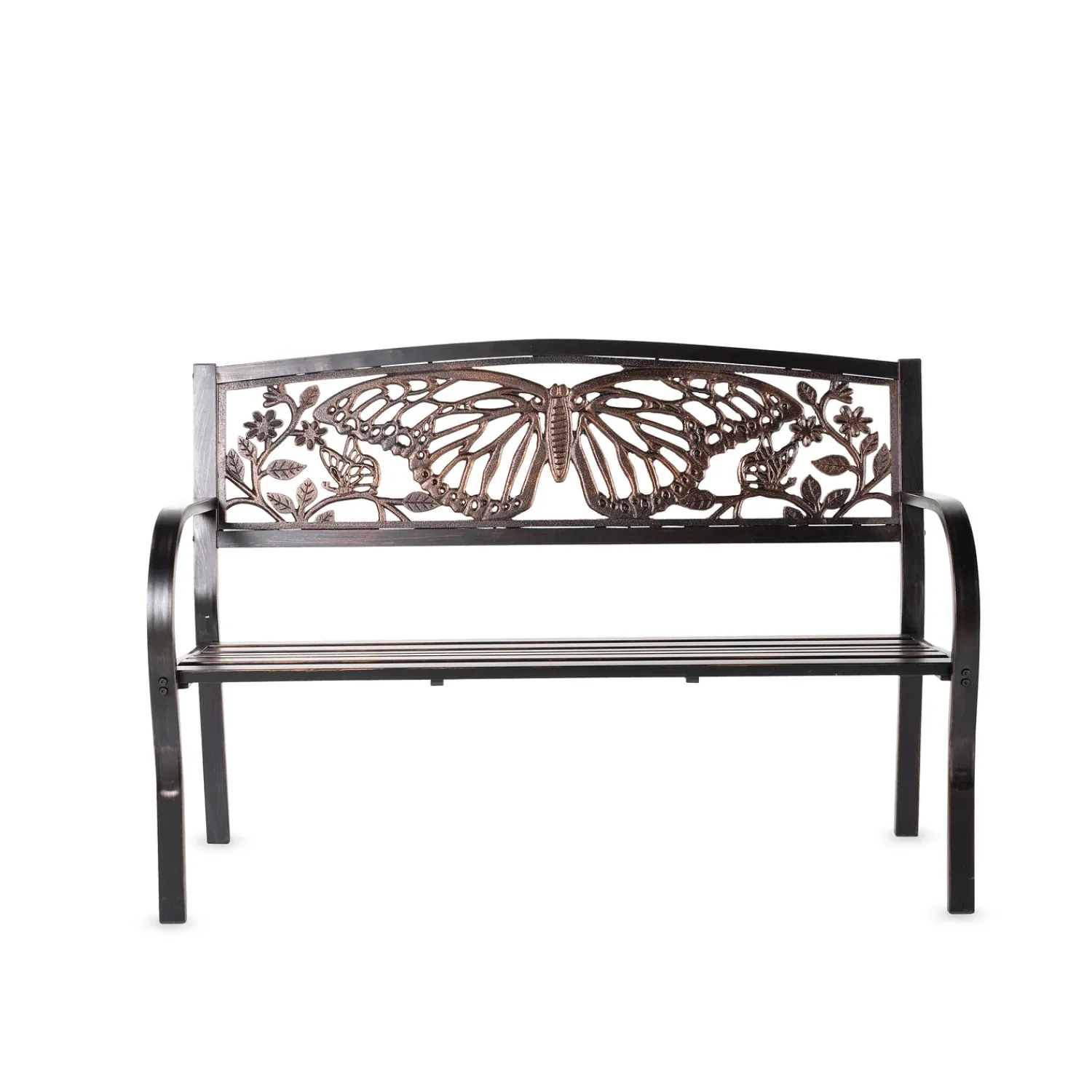 Plow & Hearth Outdoor Benches>Butterfly Metal Garden Bench