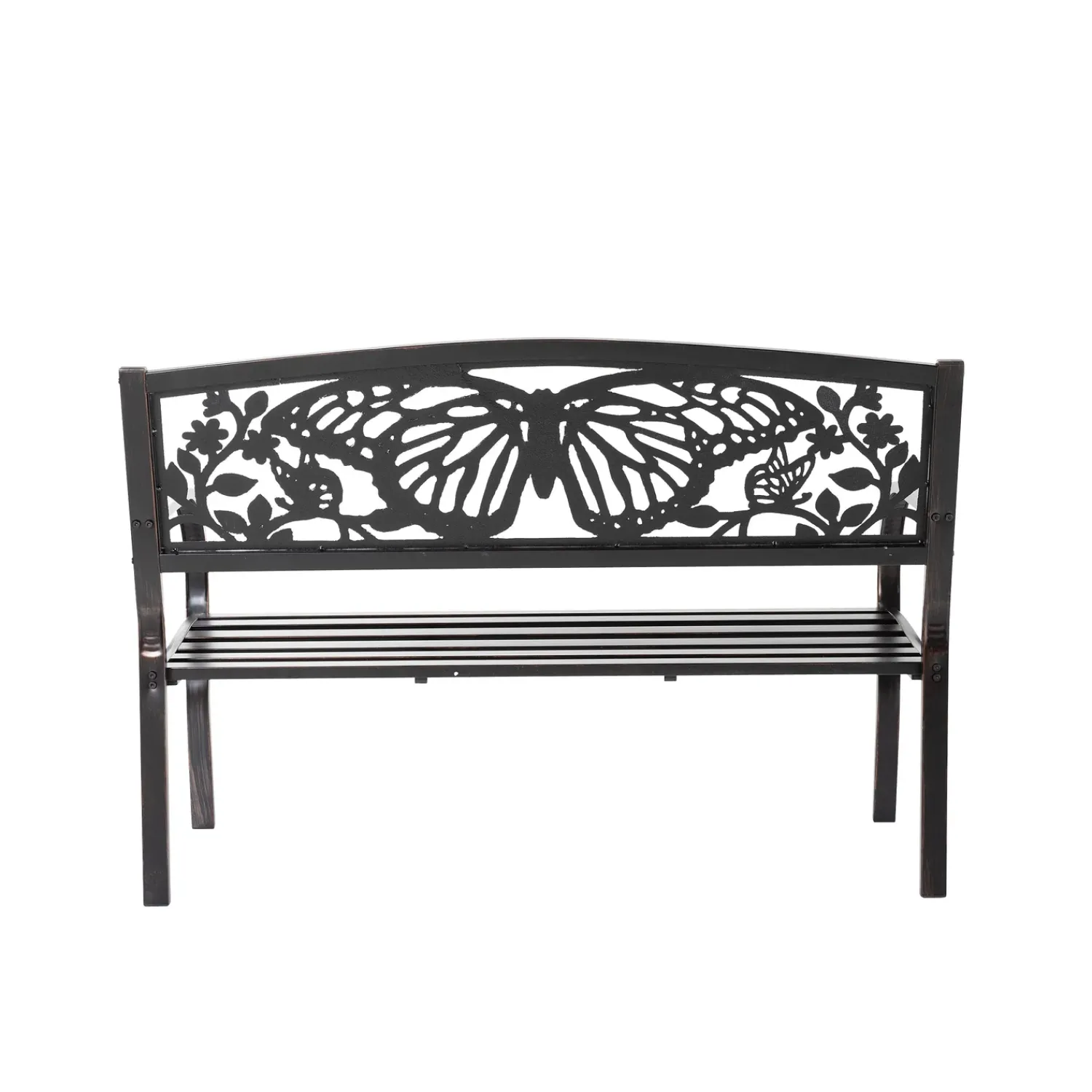 Plow & Hearth Outdoor Benches>Butterfly Metal Garden Bench