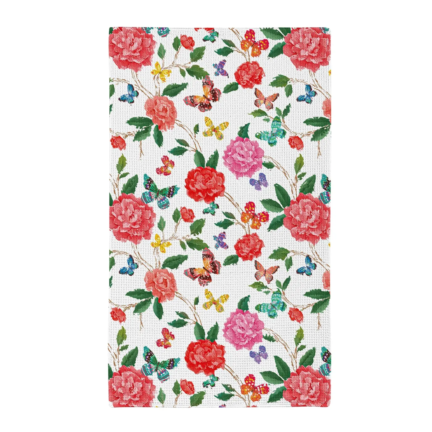 Plow & Hearth Kitchen Linens>Butterfly Toile Quick Dry Kitchen Towel, 18" x 30"