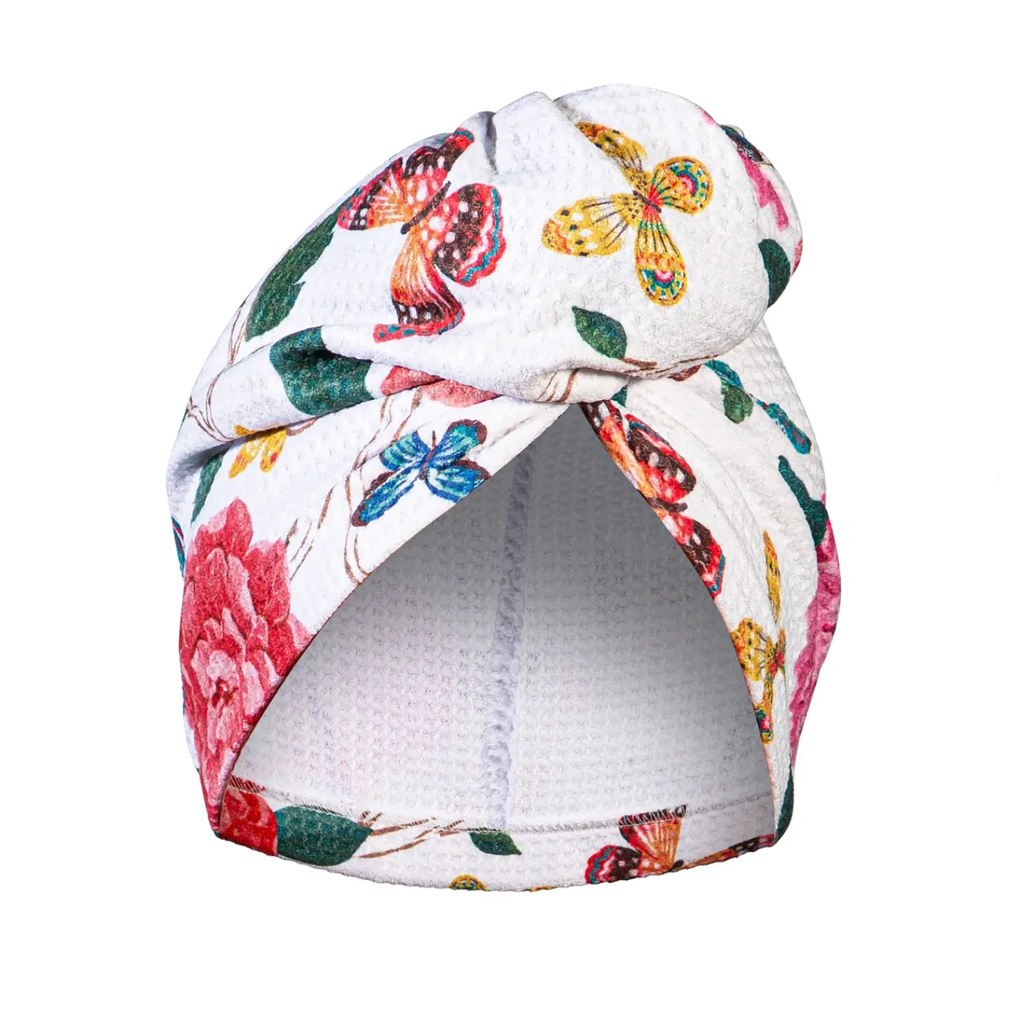 Plow & Hearth Bath Accessories>Butterfly Toile Quick Dry Hair Wrap