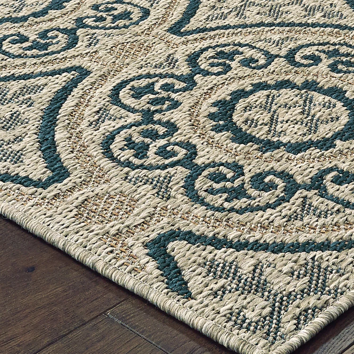 Plow & Hearth Area Rugs>Cambridge Circles Indoor/Outdoor Rug, 3'3" x 5'