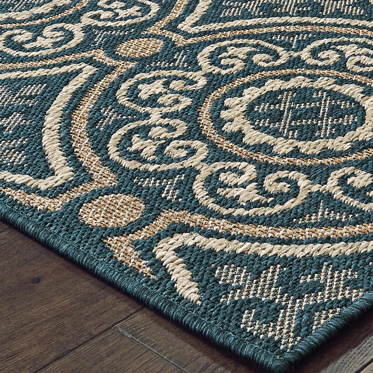 Plow & Hearth Area Rugs>Cambridge Circles Indoor/Outdoor Rug, 3'3" x 5'