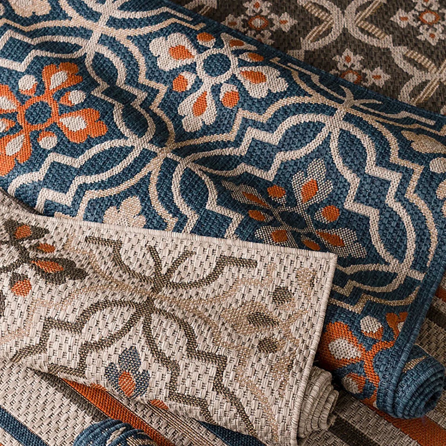 Plow & Hearth Area Rugs>Cambridge Meadow Indoor/Outdoor Rug, 7'10" x 10' Mushroom