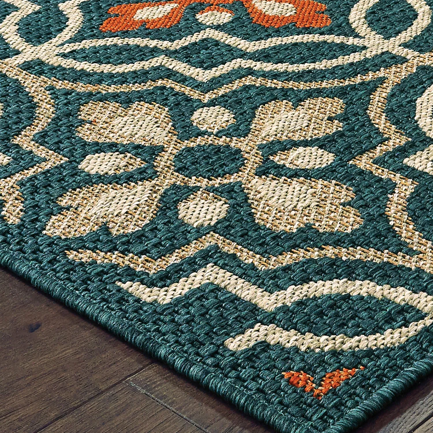 Plow & Hearth Area Rugs>Cambridge Tilework Indoor/Outdoor Rug, 3'3" x 5'