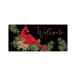 Plow & Hearth Interchangeable Mats>Cardinal and Evergreen Sassafras Mat