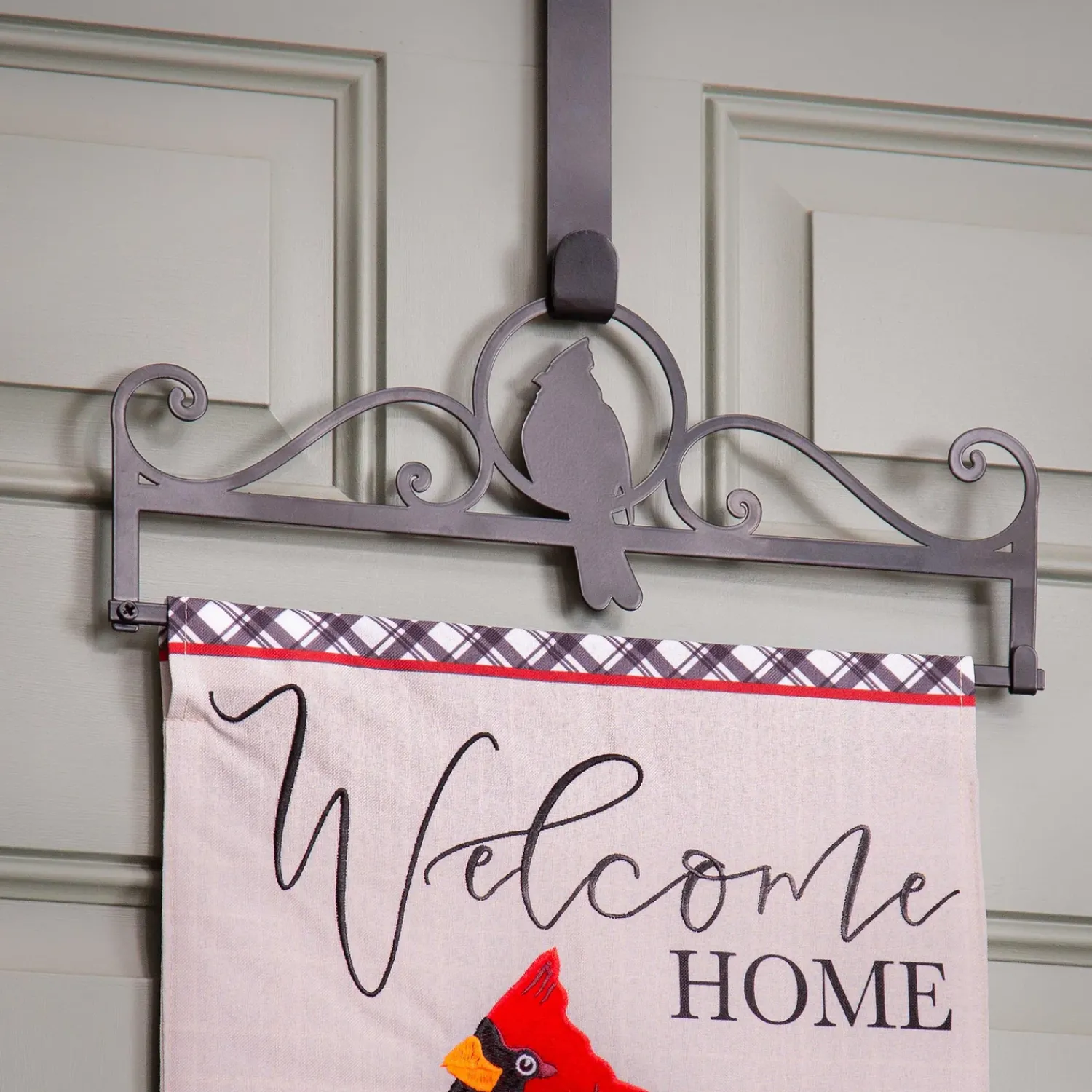 Plow & Hearth Flag Accessories>Cardinal Garden Flag Over the Door Hanger