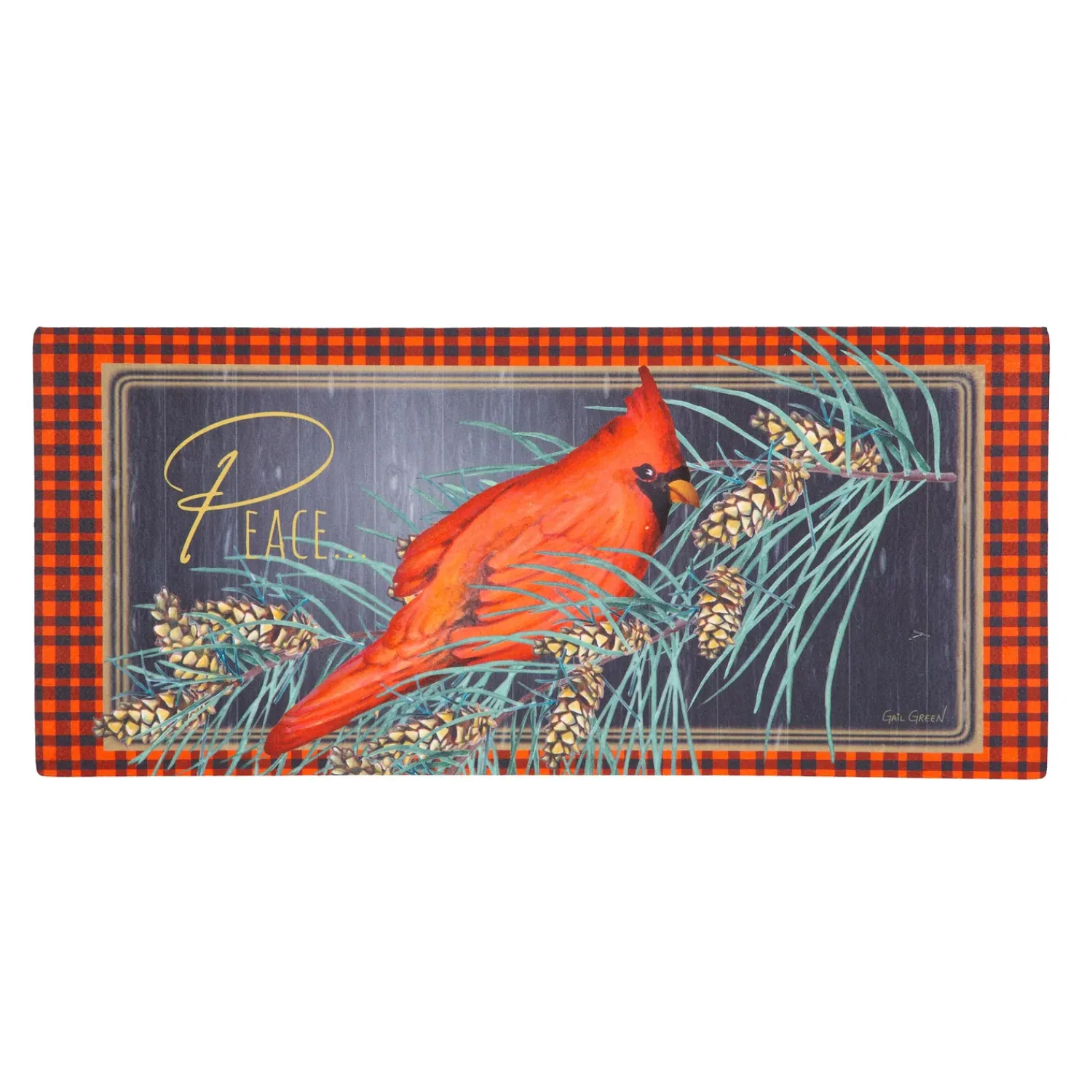 Plow & Hearth Interchangeable Mats>Cardinal Peace Sassafras Switch Mat