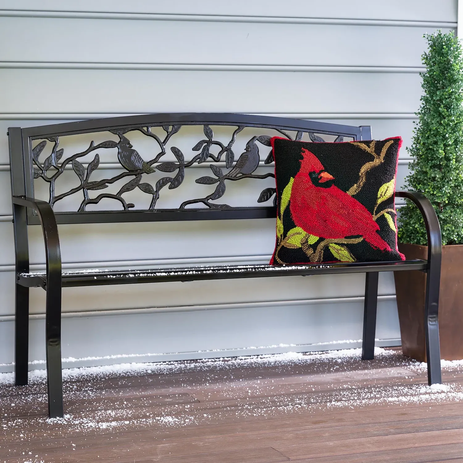 Plow & Hearth Outdoor Benches>Cardinals Metal Garden Bench