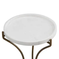 Plow & Hearth Accent Tables>Carissa Marble Accent Table