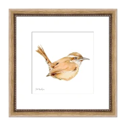Plow & Hearth Wall Art>Carolina Wren Framed Wall Art Painting