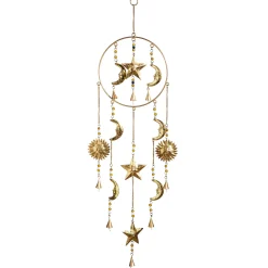 Plow & Hearth Wind Chimes & Mobiles>Celestial Wind Chime with Glass Beads