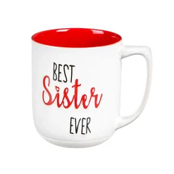 Plow & Hearth Coffee & Tea Cups>Ceramic Cup, 14 OZ, Best Sister Ever