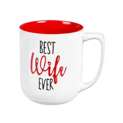 Plow & Hearth Coffee & Tea Cups>Ceramic Cup, 14 OZ, Best Wife Ever