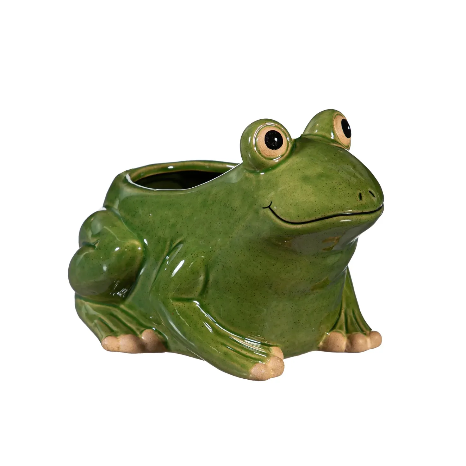 Plow & Hearth Planters & Plant Stands>Ceramic Frog Planter