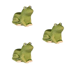 Plow & Hearth Planters & Plant Stands>Ceramic Frog Planter Feet, Set of 3