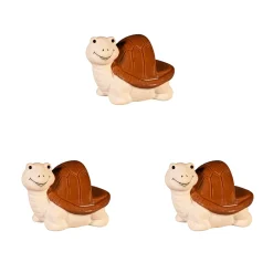 Plow & Hearth Planters & Plant Stands>Ceramic Turtle Planter Feet, Set of 3