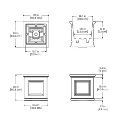 Plow & Hearth Planters & Plant Stands><noscript><img width=