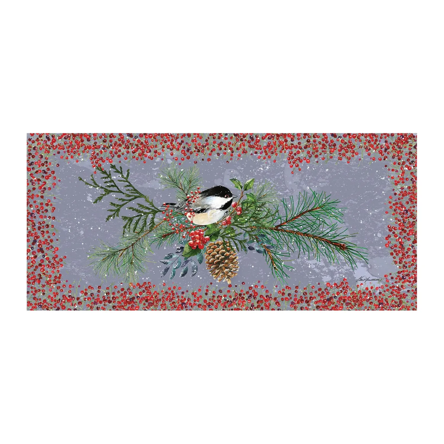 Plow & Hearth Interchangeable Mats>Chickadee Dee Dee's Sassafras Switch Mat
