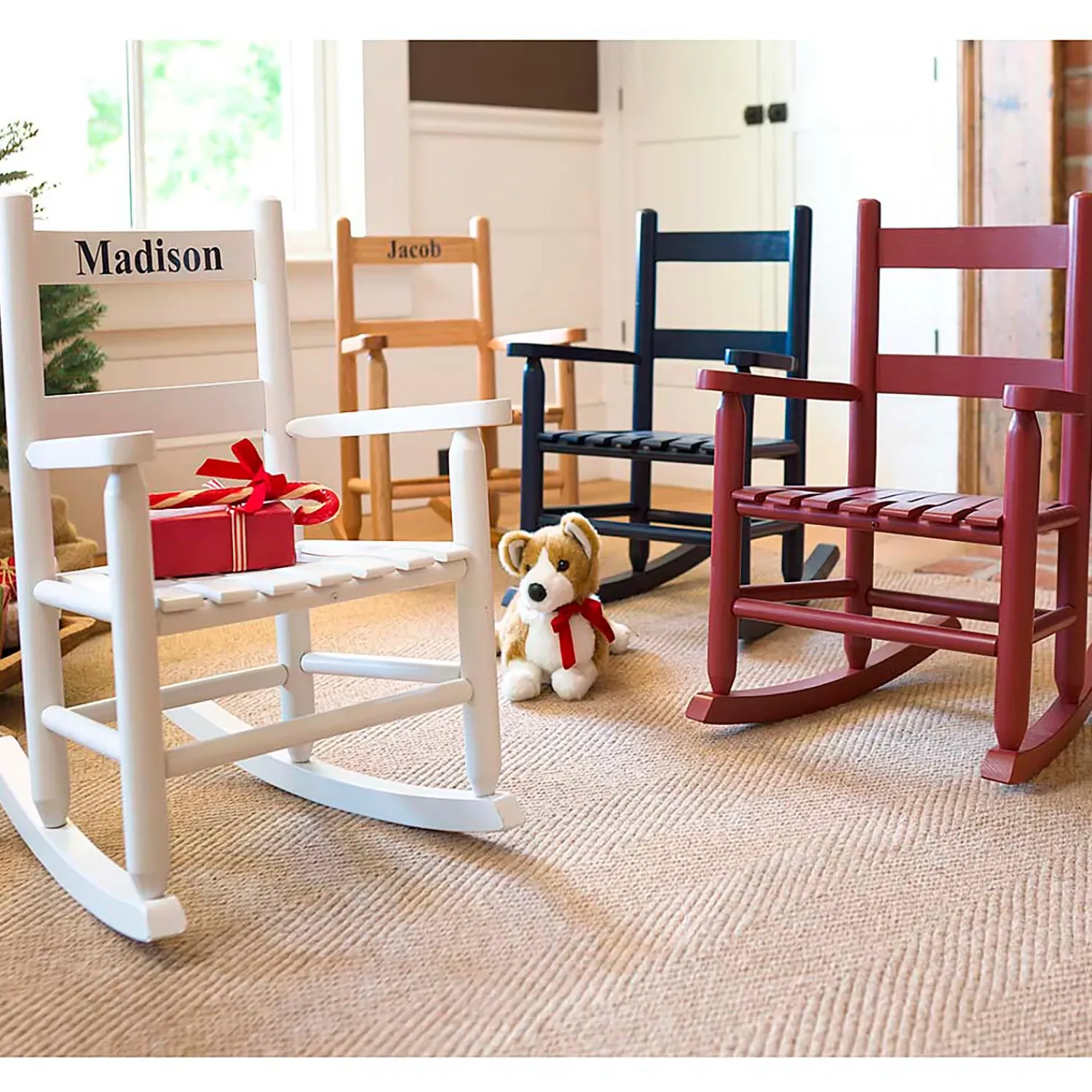 Plow & Hearth Chairs & Rockers|Rockers & Gliders>Child's Oak Ladderback Rocker