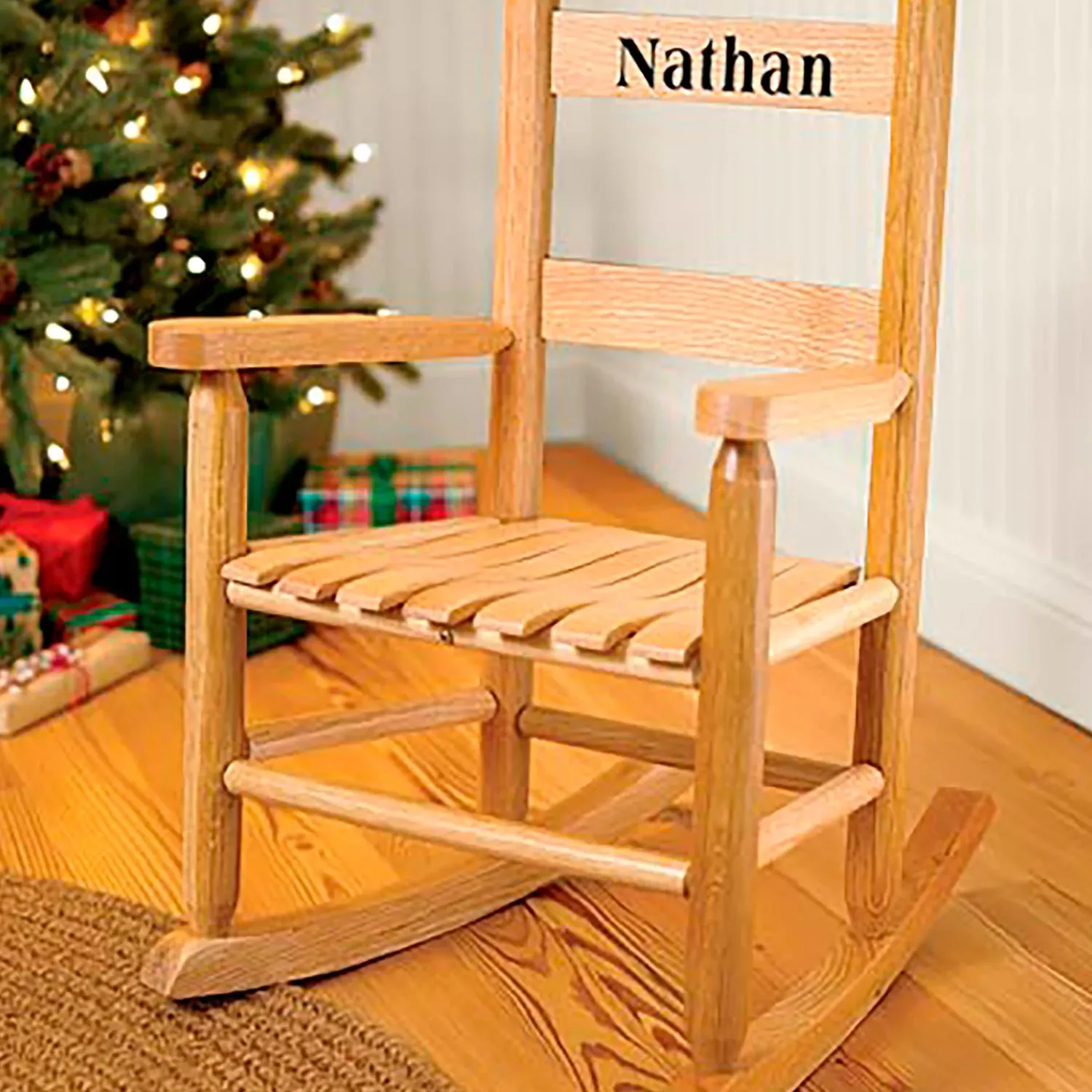 Plow & Hearth Chairs & Rockers|Rockers & Gliders>Child's Oak Ladderback Rocker