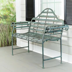 Plow & Hearth Outdoor Benches>Chippendale Style Metal Bench
