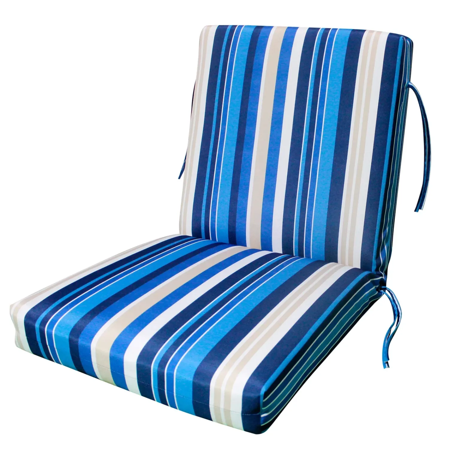 Plow & Hearth Furniture Cushions>Classic Club Cushion with Ties
