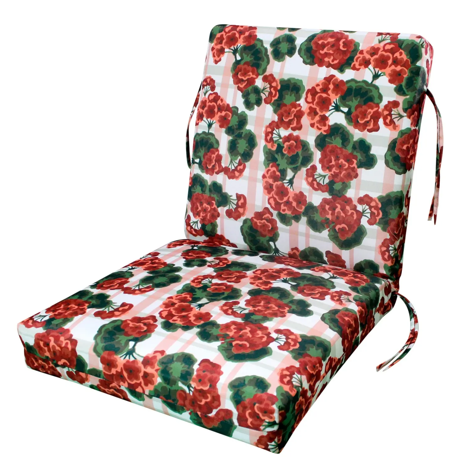 Plow & Hearth Furniture Cushions>Classic Club Cushion with Ties