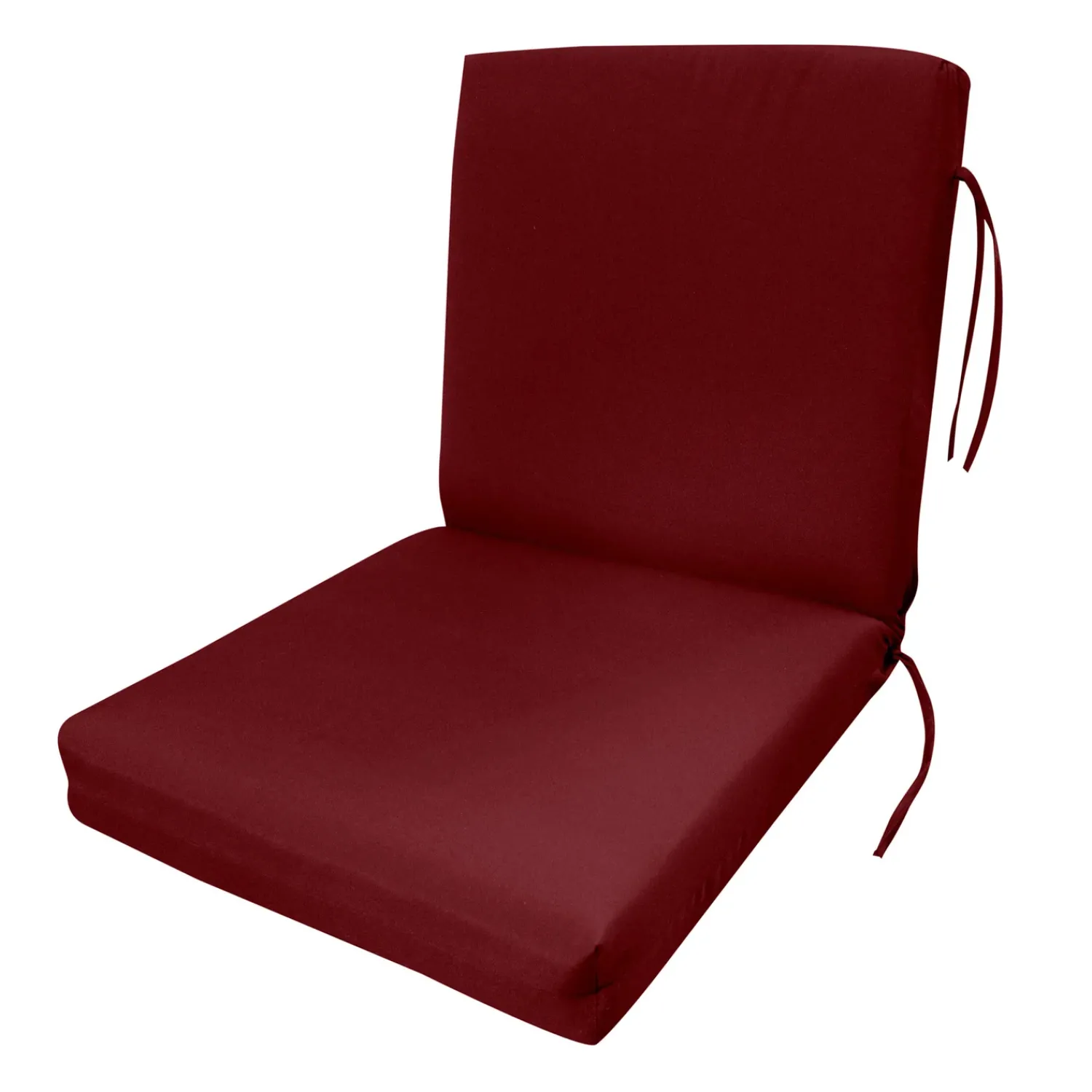 Plow & Hearth Furniture Cushions>Classic Club Cushion with Ties
