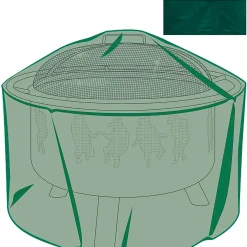 Plow & Hearth Fire Pits|Fire Pits>Classic Outdoor Furniture All-Weather Fire Pit Cover Green