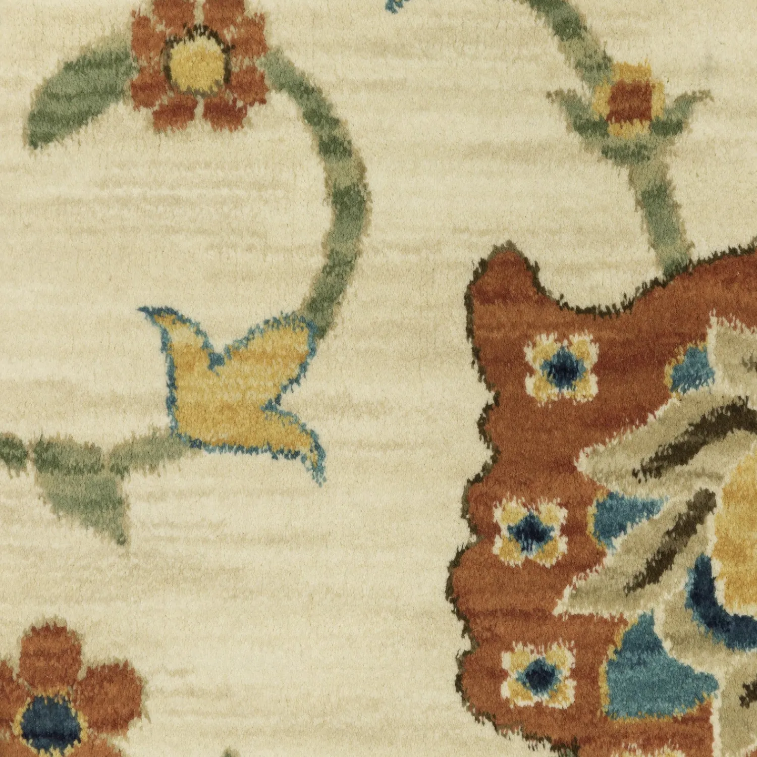 Plow & Hearth Area Rugs>Clover Hill Gems Polypropylene Rug, 7'10" x 10'10"