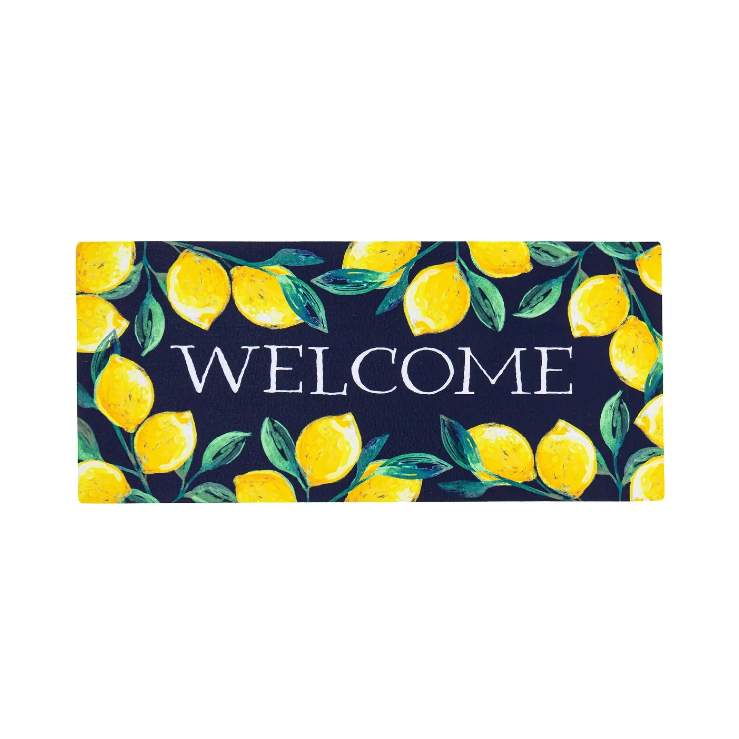 Plow & Hearth Interchangeable Mats>Coastal Citrus Lemons Sassafras Switch Mat