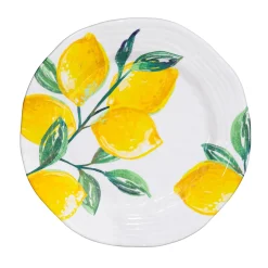 Plow & Hearth Plates & Platters>Coastal Citrus Melamine Salad Plate, 8.5"
