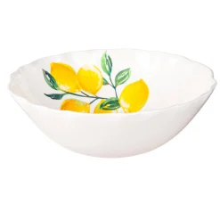 Plow & Hearth Plates & Platters|Serveware>Coastal Citrus Melamine Serving Bowl, 14"
