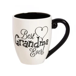 Plow & Hearth Coffee & Tea Cups>Coffee Cup Ceramic Cup O' Java, Best Grandma Ever, 17oz, Gift Box