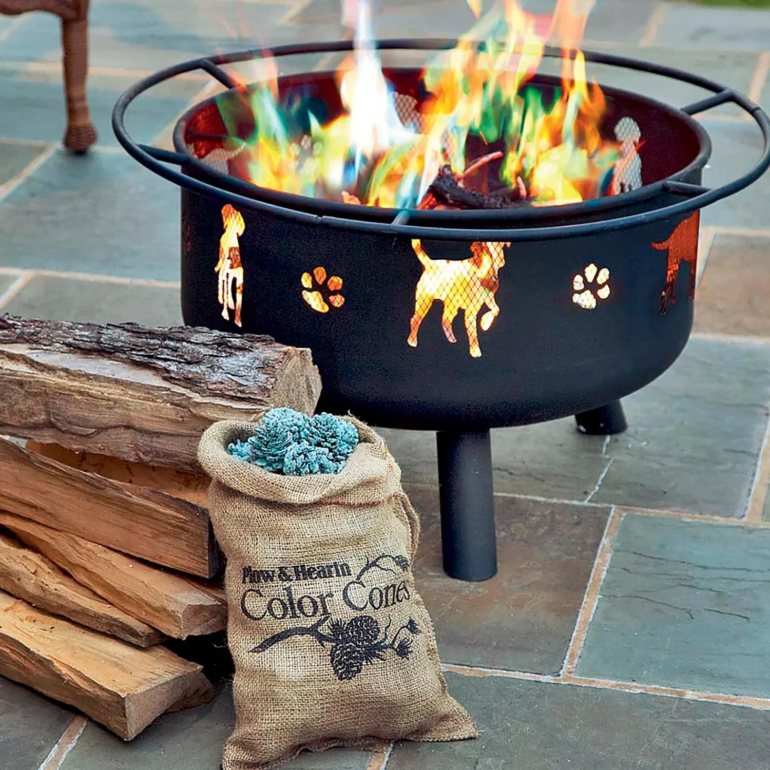 Plow & Hearth Fire Starters & Fatwood>Color-Changing Fireplace Color Cones, 5 lb. Bag