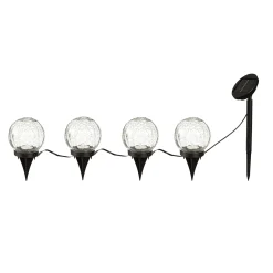 Plow & Hearth Solar Accents|Garden Path Lighting>Color-Changing Solar Globe Stake Set