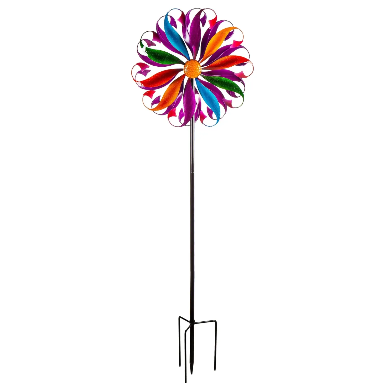 Plow & Hearth Wind Spinners>Colorful Mermaid Tail Metal Wind Spinner Multi