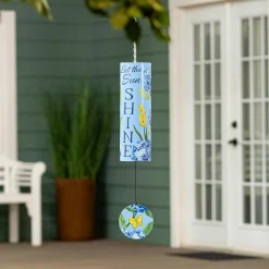 Plow & Hearth Wind Chimes & Mobiles>Cylinder Chime, "Let the Sun Shine", 36"