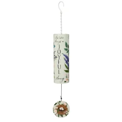 Plow & Hearth Wind Chimes & Mobiles>Cylinder Chime, "Nature Sings a Joyful Song", 36"