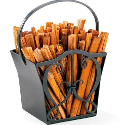 Plow & Hearth Fire Starters & Fatwood|Wood Storage & Wood Racks>Cypher Fatwood Caddy With 4 Lbs. Fatwood Graphite