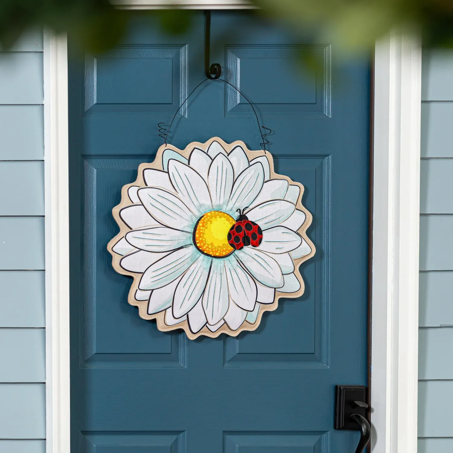 Plow & Hearth Fabric Door Hangers>Daisy/Sunflower Double Sided Estate Door Décor