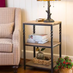 Plow & Hearth Accent Tables>Deep Creek End Table with Shelves