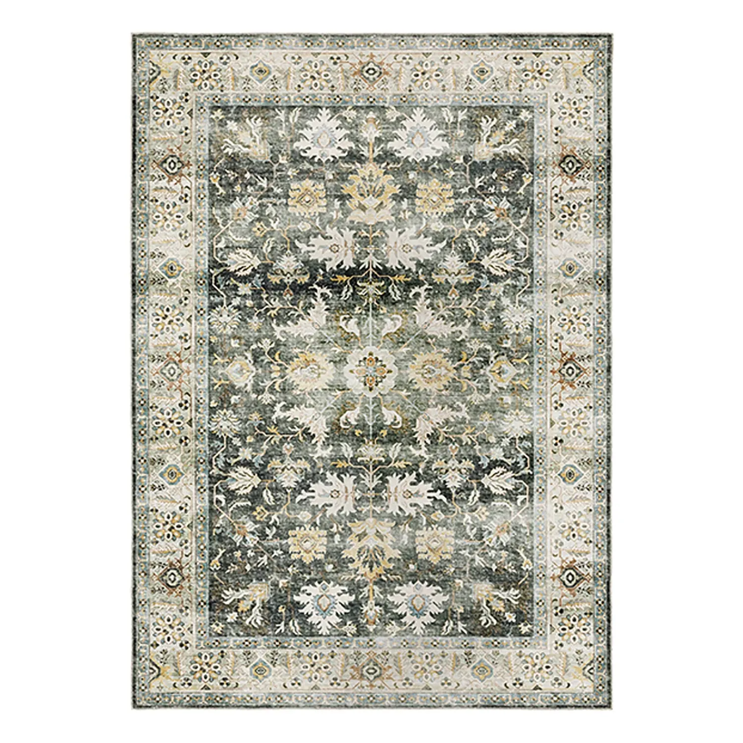 Plow & Hearth Area Rugs>Desmond Winter Splendor Polyester Rug, 3'6" x 5'6"
