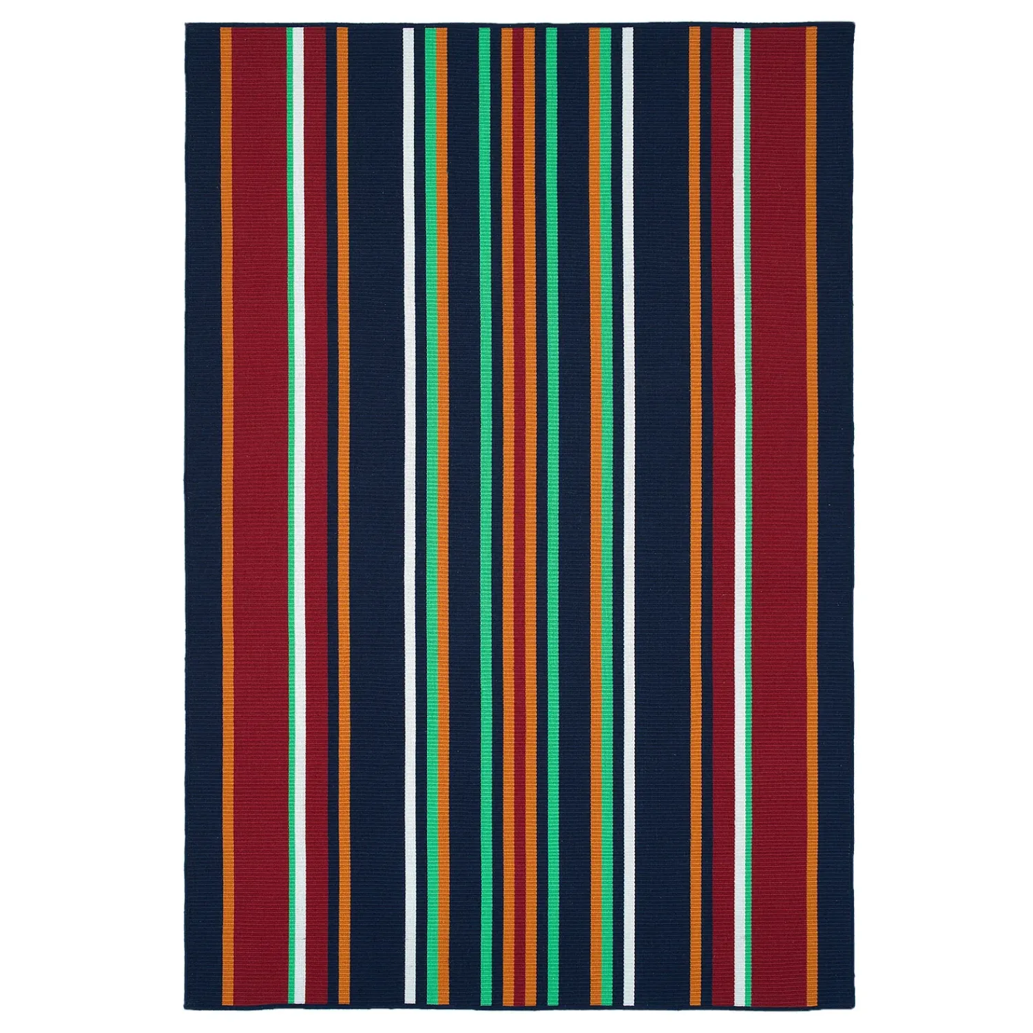 Plow & Hearth Area Rugs>Dorset Stripe Polyester Rug, 4' x 6'