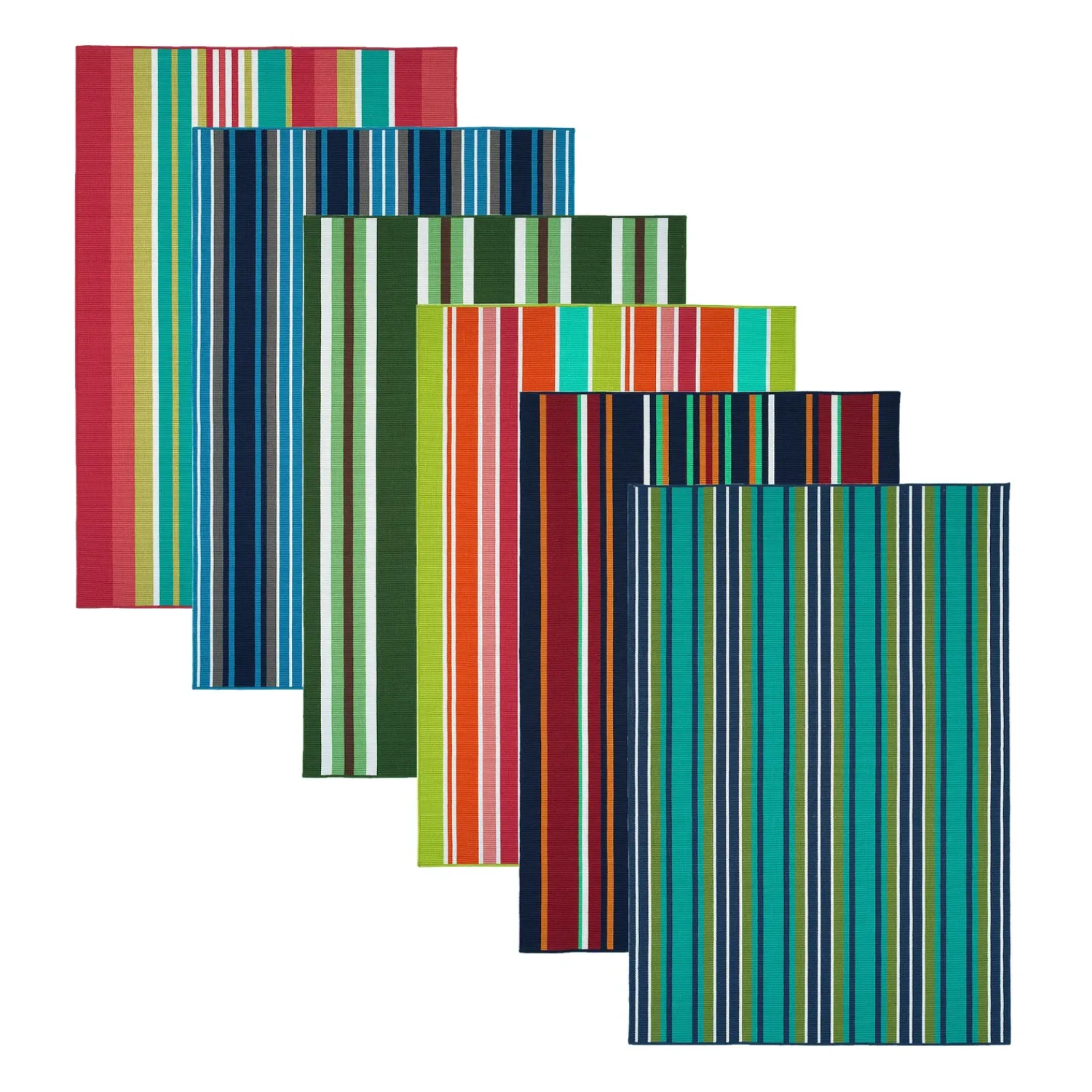 Plow & Hearth Area Rugs>Dorset Stripe Polyester Rug, 4' x 6'