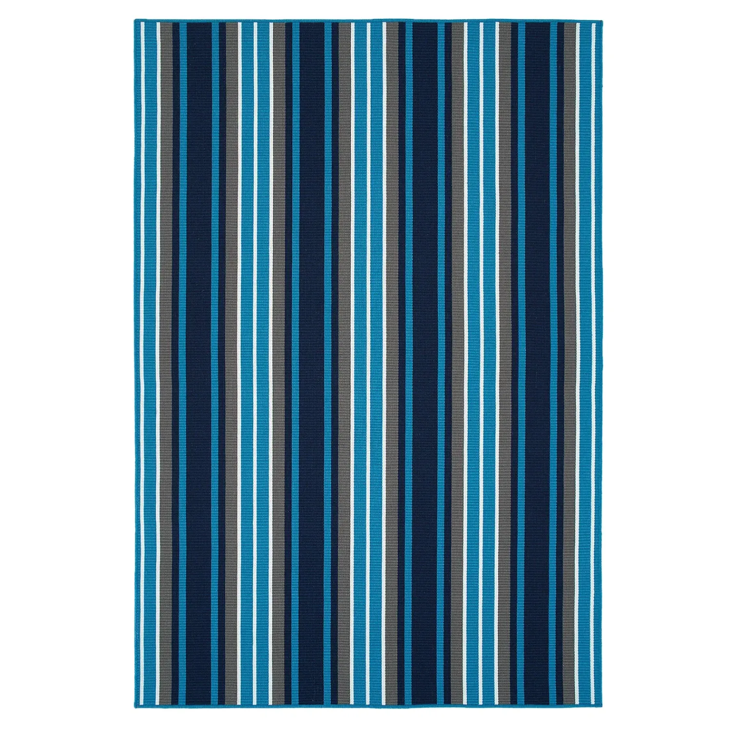 Plow & Hearth Area Rugs>Dorset Stripe Polyester Rug, 4' x 6'