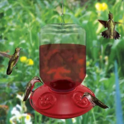 Plow & Hearth Hummingbird Feeders>Dr. JB's 48-Ounce Switchable Size Hummingbird Feeder