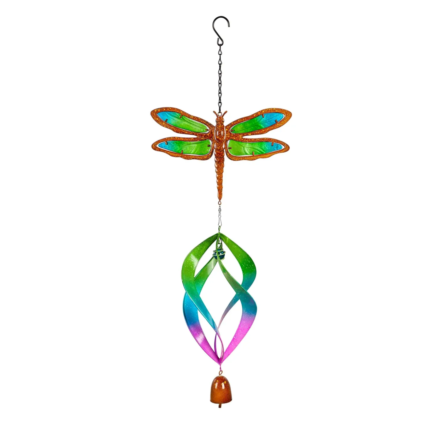 Plow & Hearth Wind Chimes & Mobiles>Dragonfly Spinning Hanging Décor