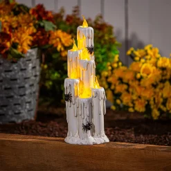 Plow & Hearth Garden Statues>Dripping Candle LED Statuary, 16"H