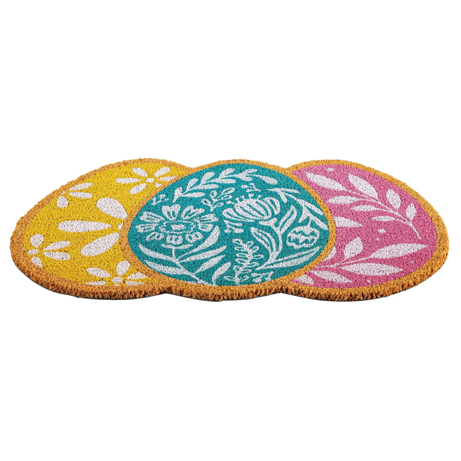 Plow & Hearth Coir Mats>Easter Colorful Shaped Coir Mat